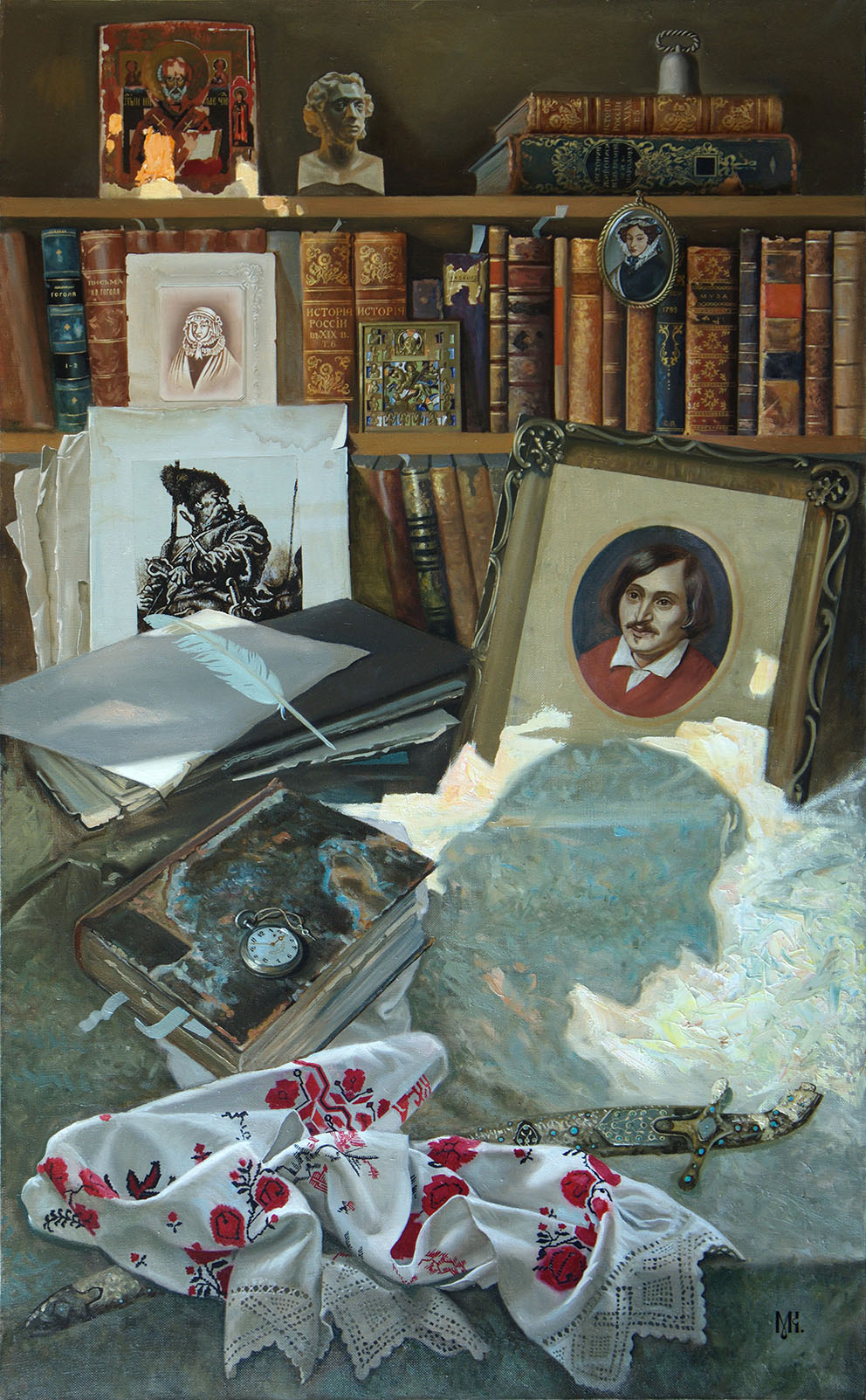 «Добрий вечір, Миколо Васильовичу». 2009. Полотно, олія